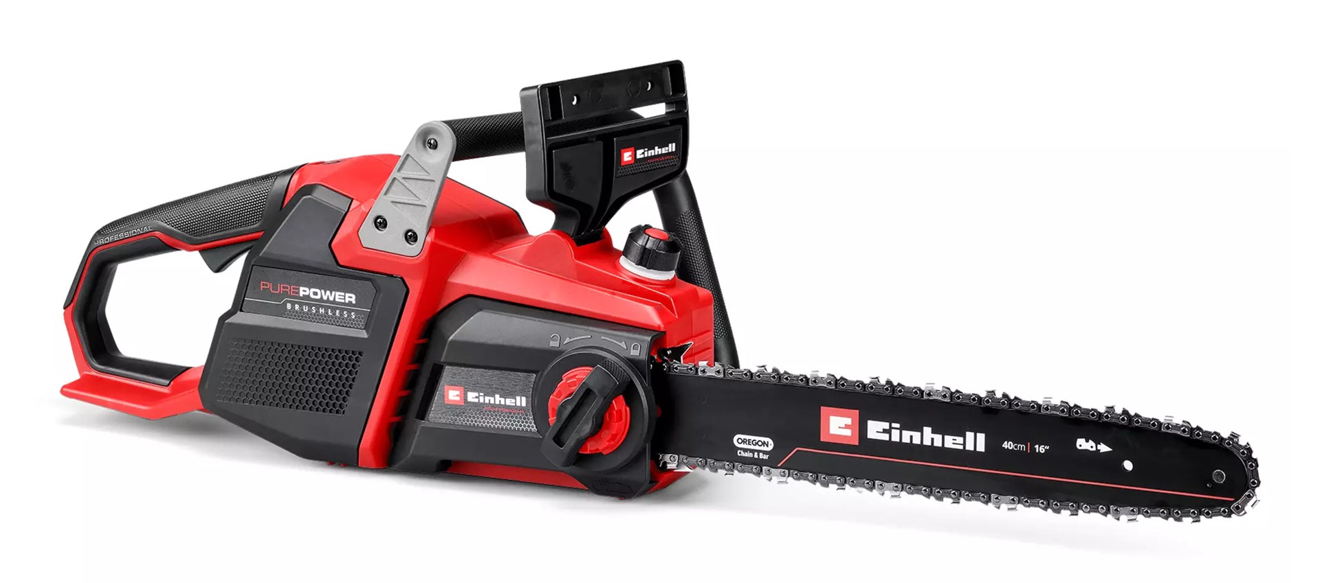 Einhell GP-LC 36/40 Li BL akumulatorska verižna žaga 10500 RPM, 38 cm, črna/rdeča