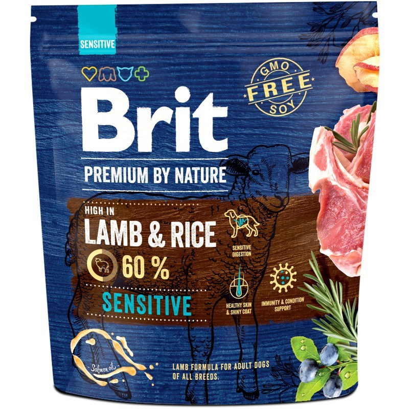 BRIT Premium by Nature Sensitive jagnjetina&riž, 1kg