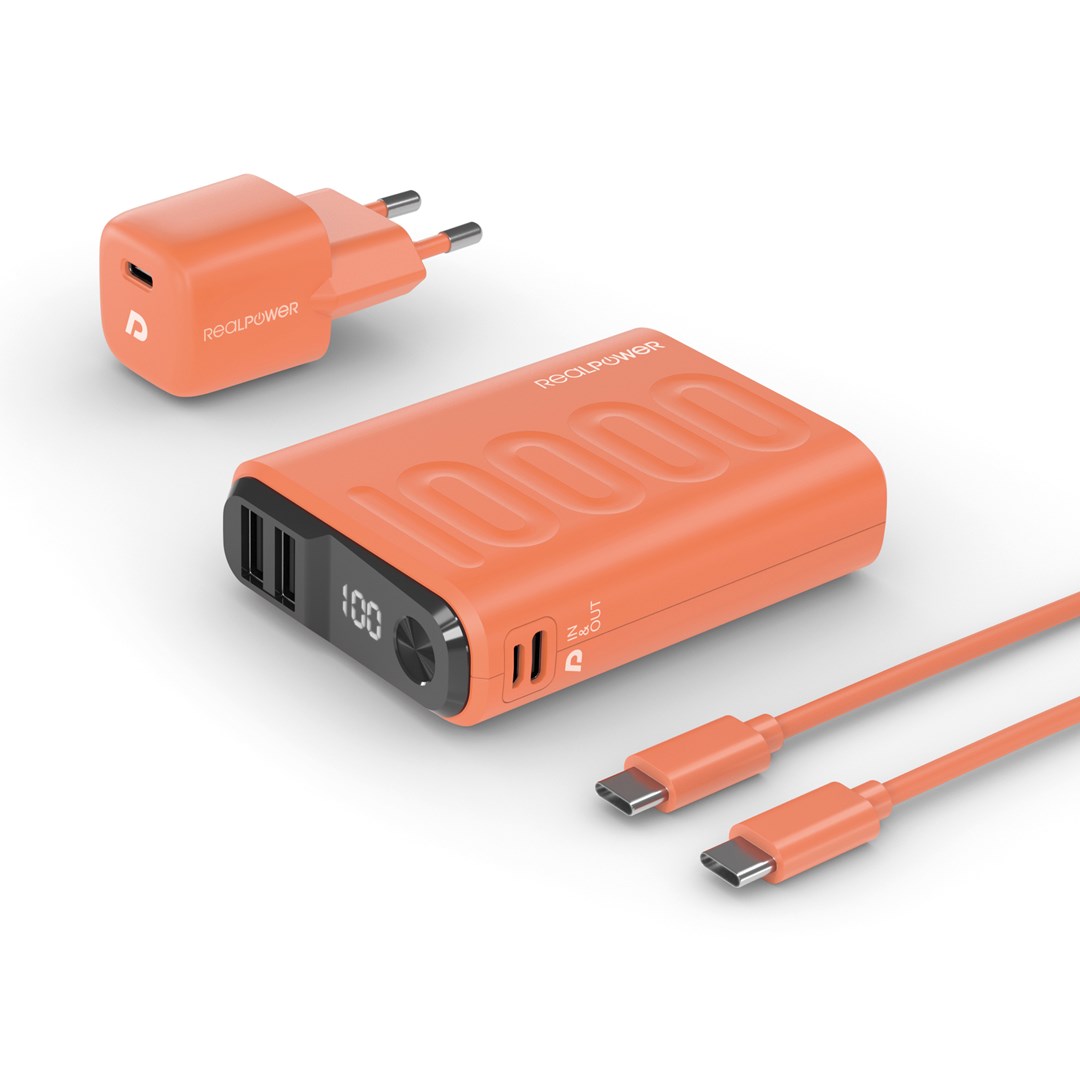 Prijenosni punjač Ultron PB-10000, 10000 mAh, narančast