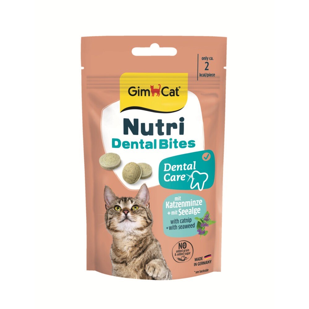 GIMCAT Nutri Dental Bites - priboljški za mačke - 40g