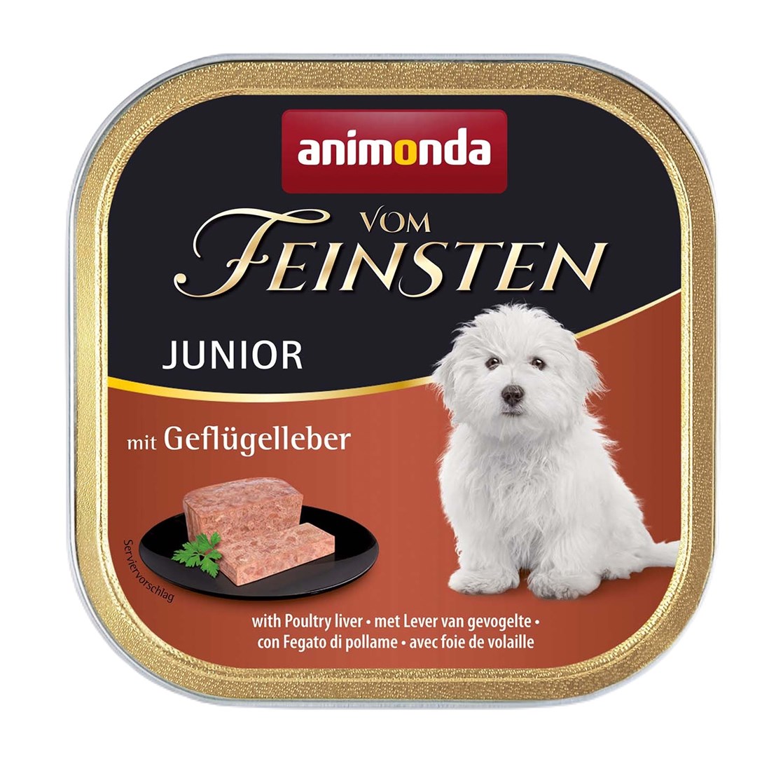 ANIMONDA Vom Feinsten Junior - mokra hrana za pse, 150g ( perutnina, jetra)