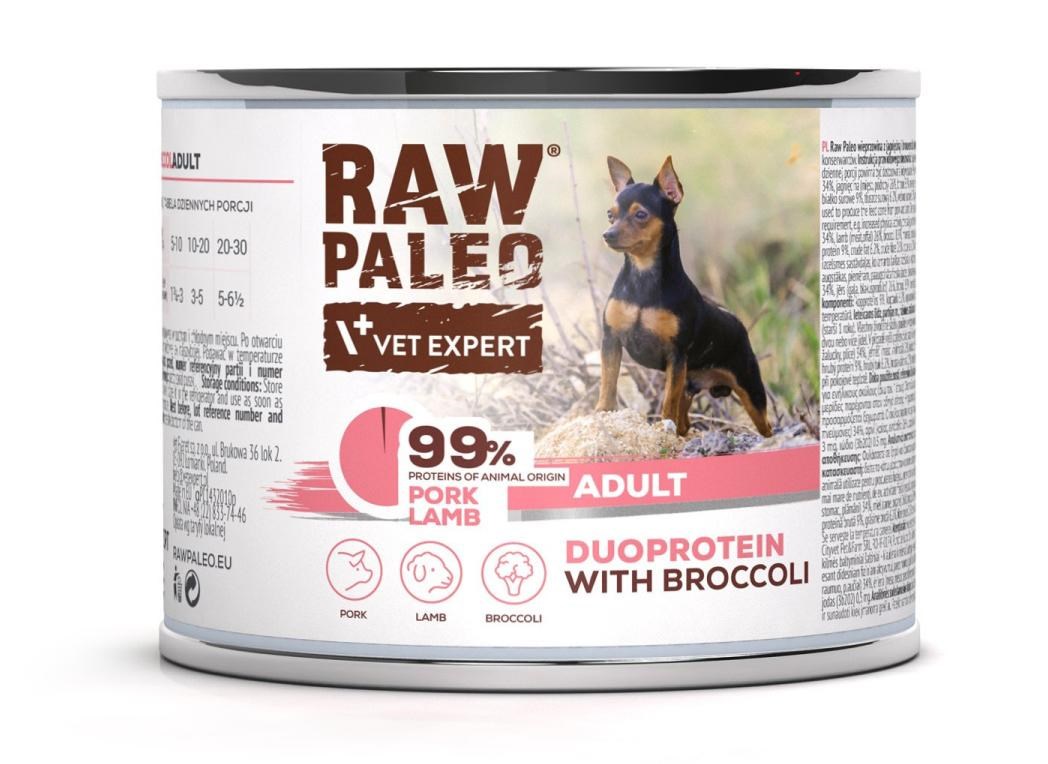 VETEXPERT Raw Paleo Duoprotein svinjina & jagnjetina pasja hrana, 200g