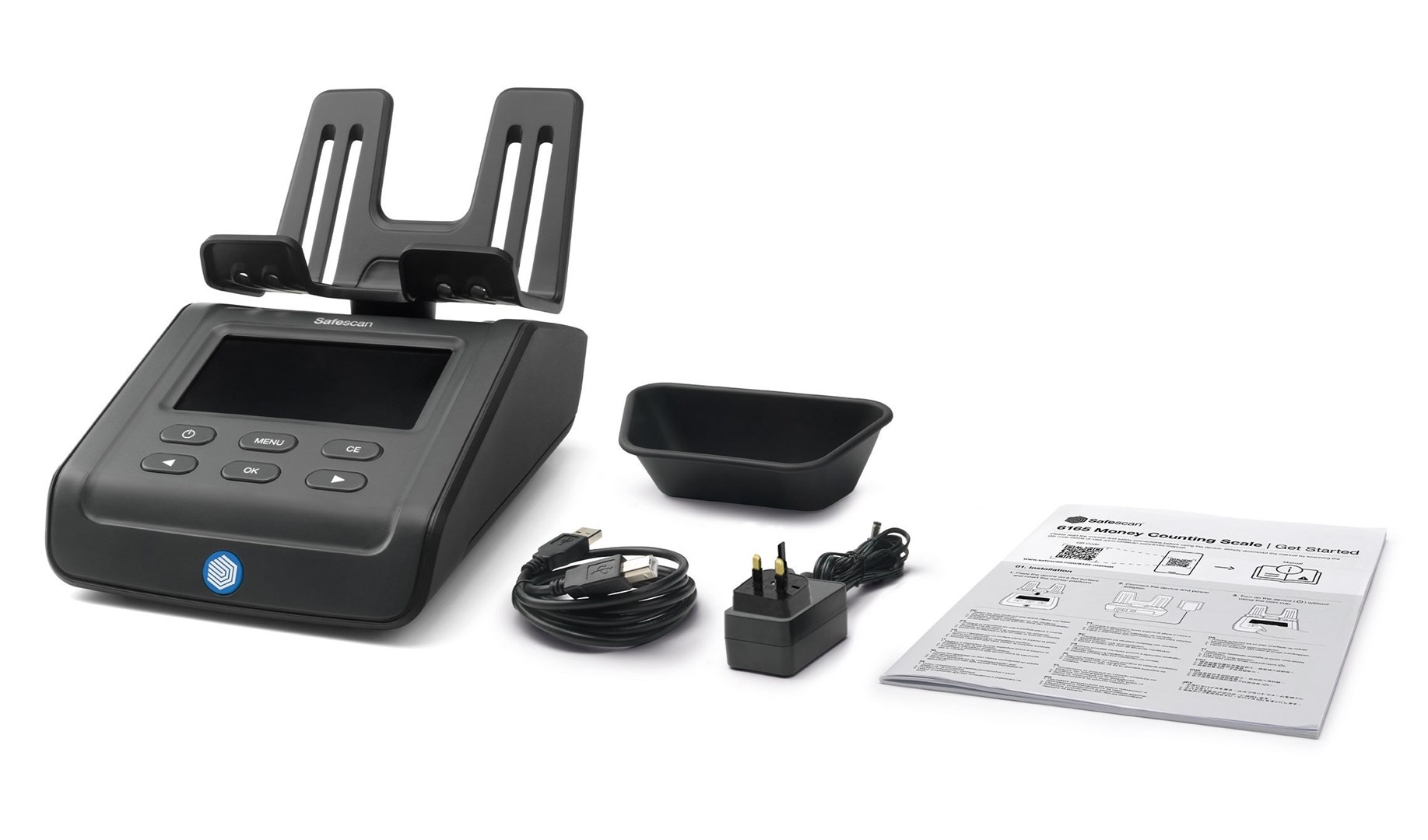 Safescan 6165 G3 univerzalni števec denarja, črn