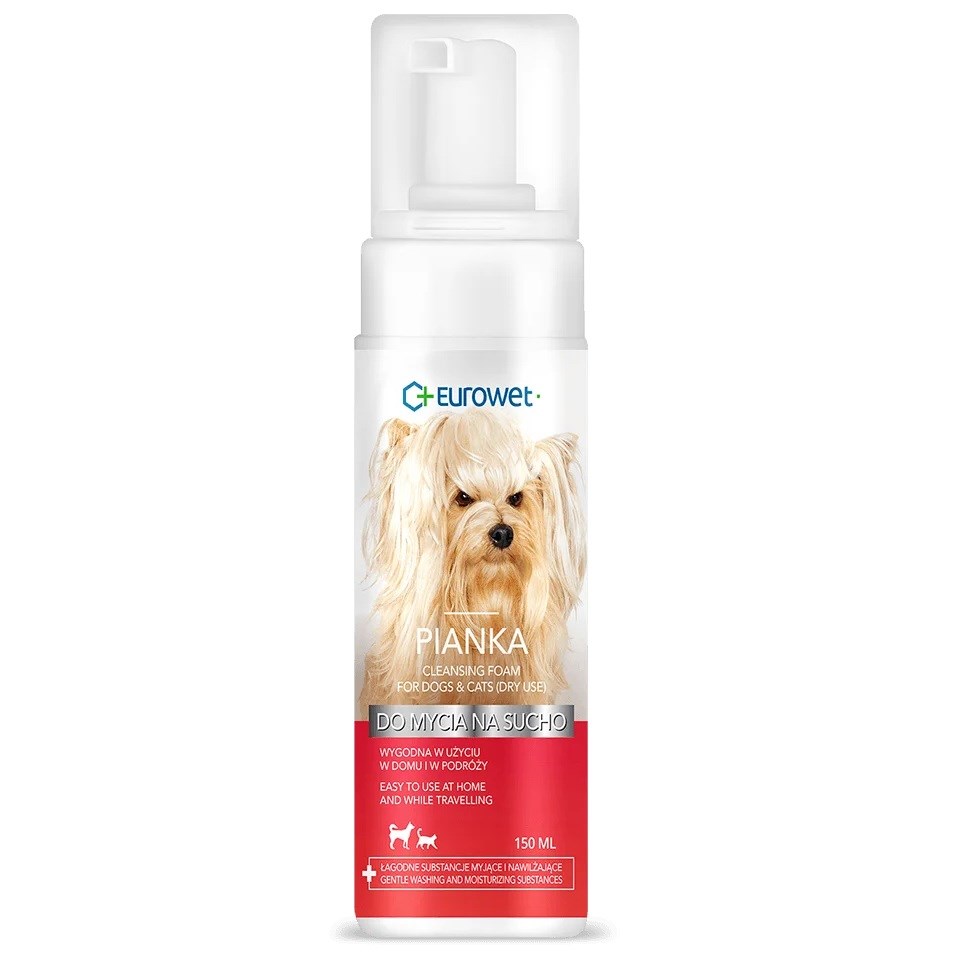 EUROWET Suhi šampon za pse in mačke, 150ml