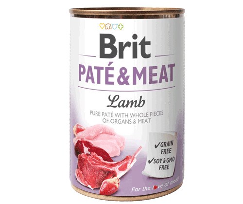 BRIT Mokra hrana za pse s piščancem in jagnjetino - 400g
