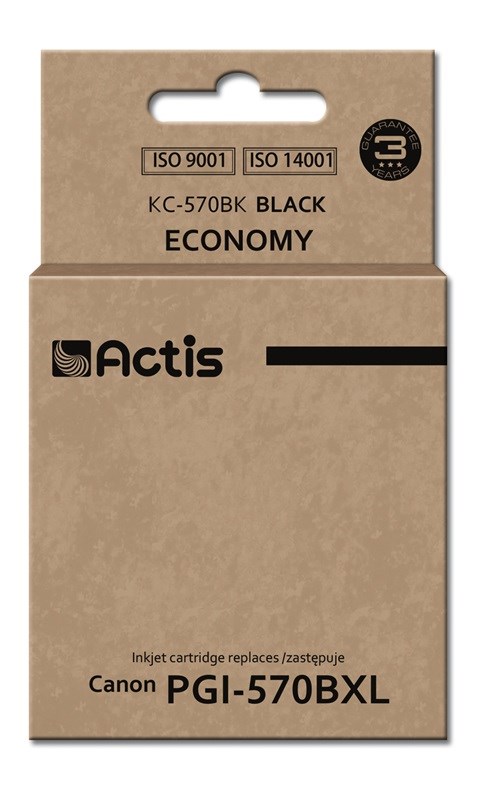 Zamjenska tinta Actis KC-570BK za Canon PGI-570BK, 22 ml, crna