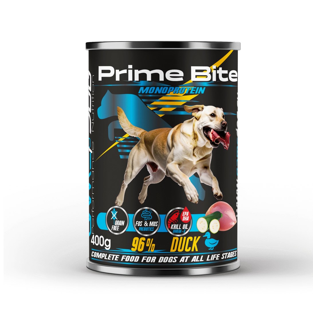 GDO PRIME BITE Monoproteinska mokra hrana za pse, GOVEDINA z bučkami, 400g