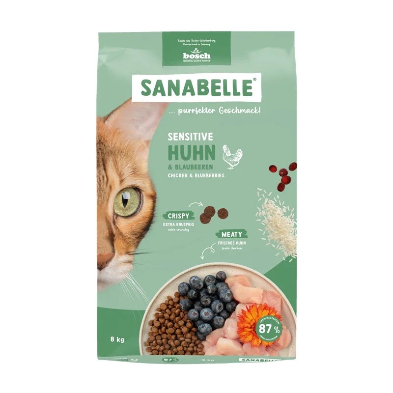 BOSCH Sanabelle Sensitive Piščanec - suha hrana za mačke, 8 kg