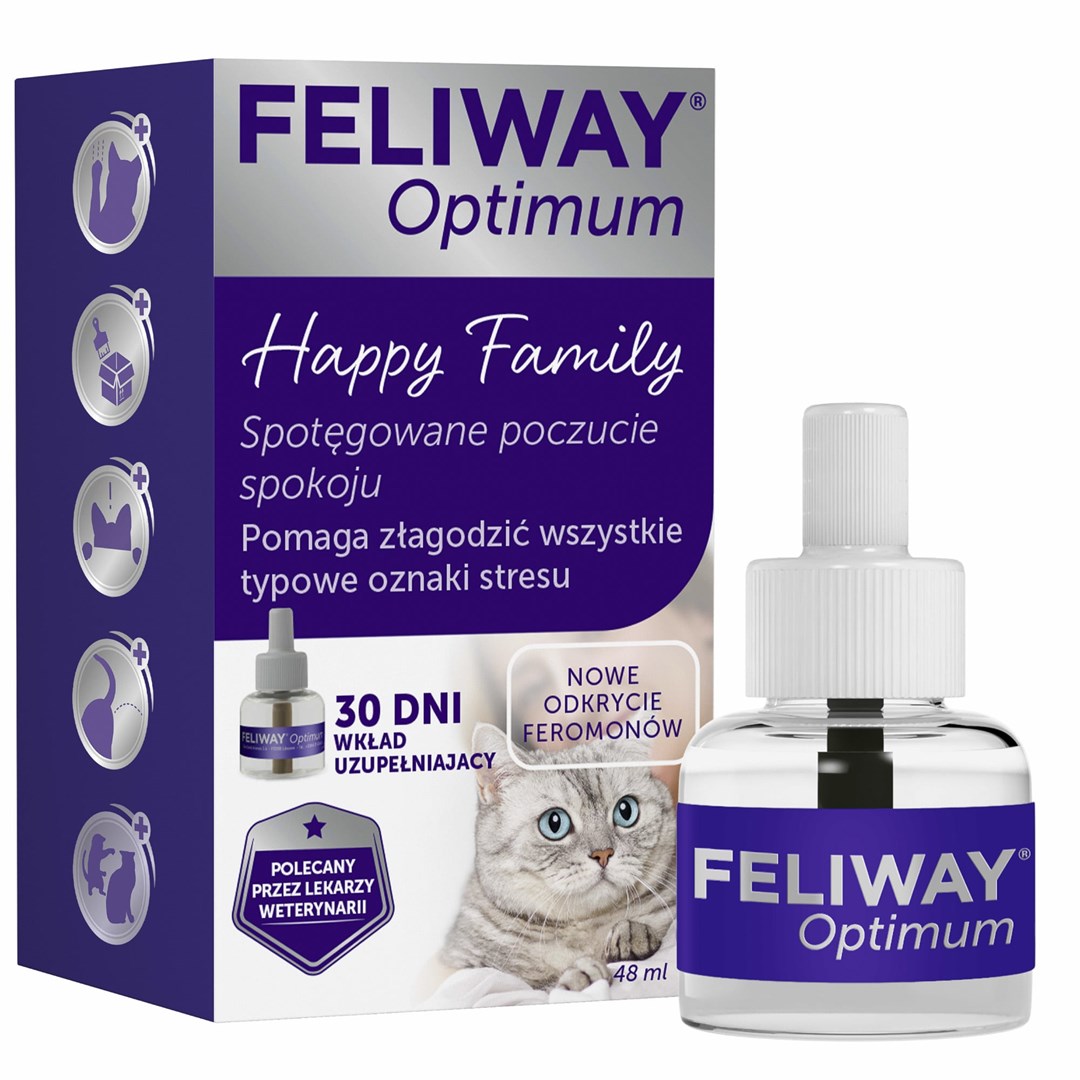 CEVA Feliway Optimum: razpršilec/refill za zmanjšanje stresa pri mačkah, 48ml
