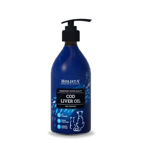 HOLISTA Ribje olje iz trske - prehransko dopolnilo za pse in mačke - 500 ml