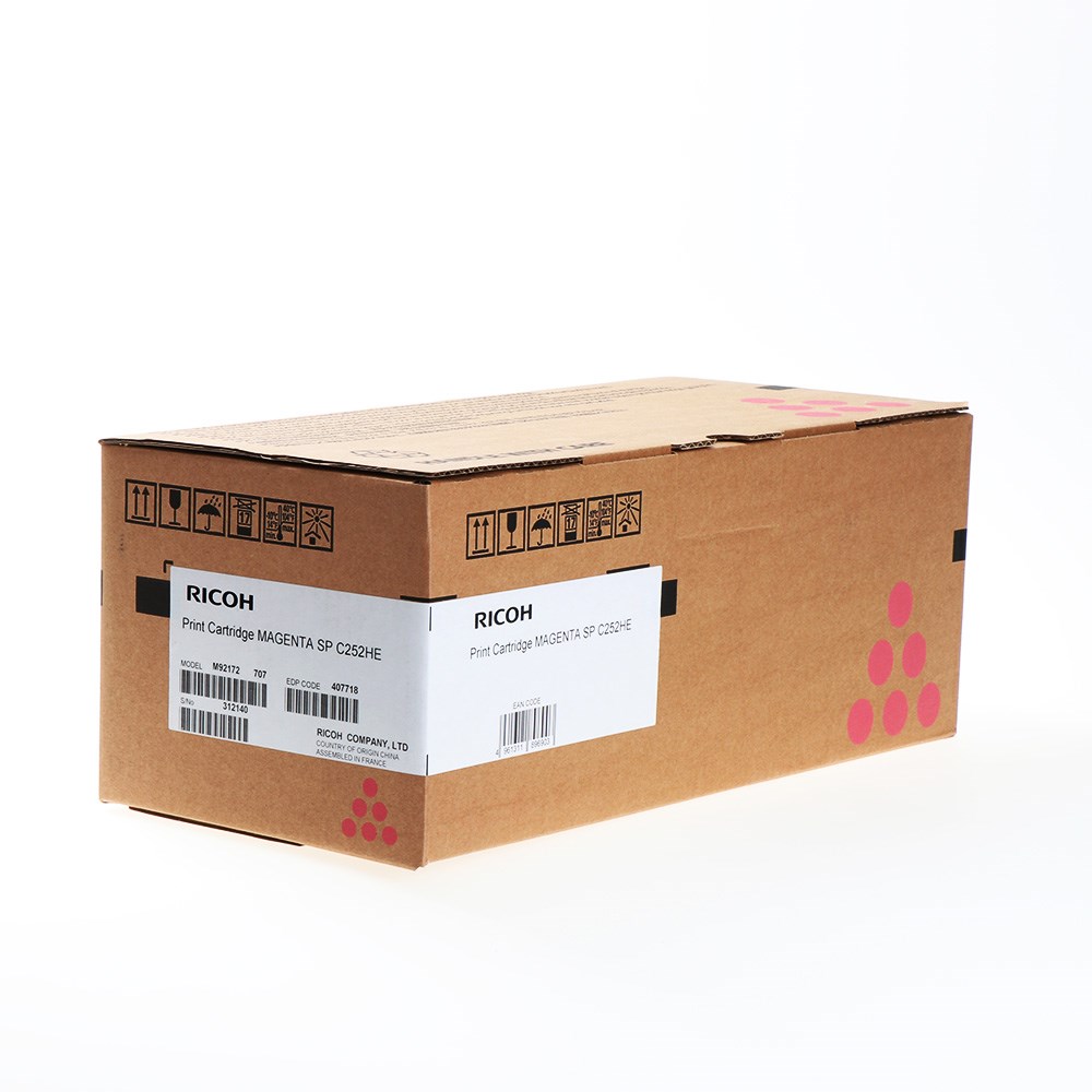 Originalni toner Ricoh 407718, magenta, 6000 strani