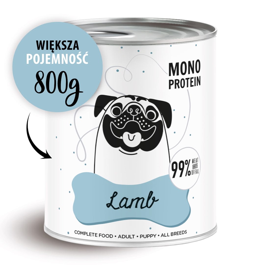 PAKA ZWIERZAKA Pepe Jagnje - vlažna hrana za pse 800 g