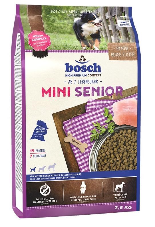 BOSCH Mini Senior - suha hrana za pse - 2,5 kg