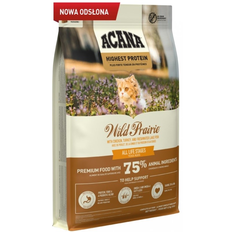 Suha hrana za mačke ANA Wild Prairie - 4,5 kg