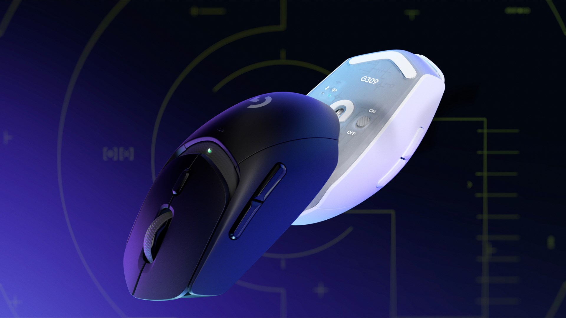 Logitech G G309 miška, RF Wireless + Bluetooth, črna
