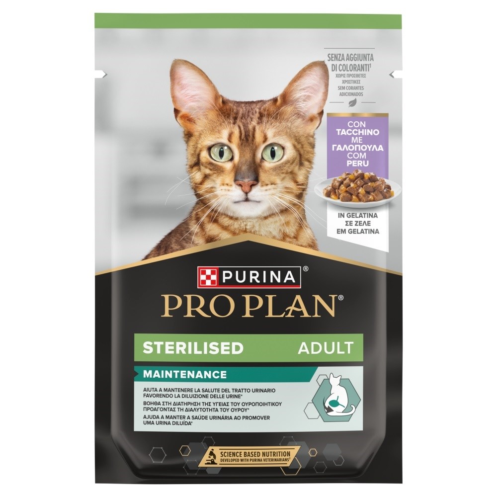 PURINA Pro Plan Sterilised Adult Maintenance Turkey v omaki - mokra hrana za mačke - 85g