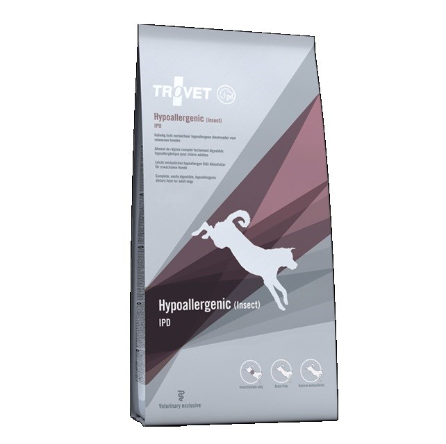 TROVET Hipoalergena hrana za pse z žuželkami IPD - suha hrana 3kg