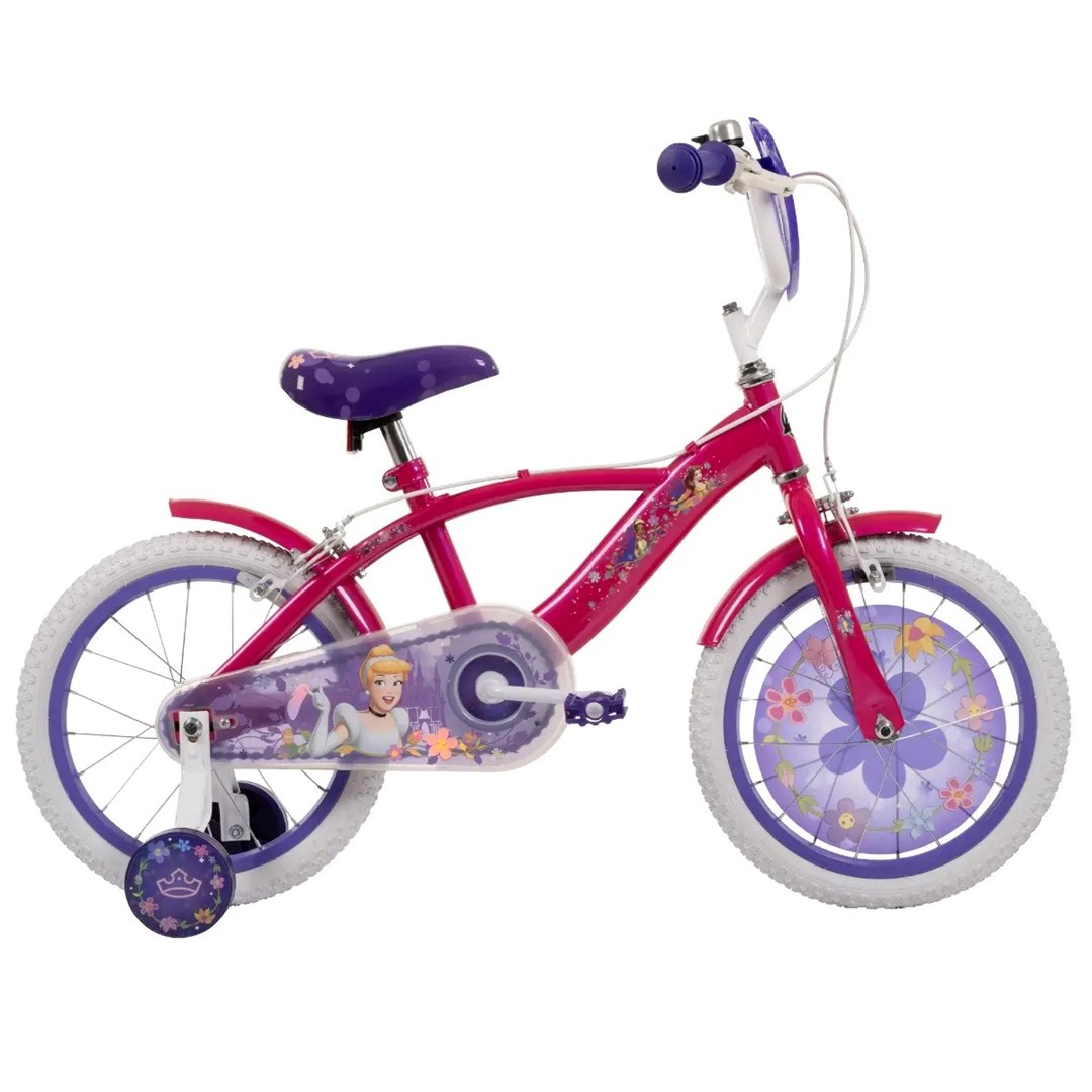 Otroško kolo HUFFY Disney PRINCESS 16", roza/bela/vijolična