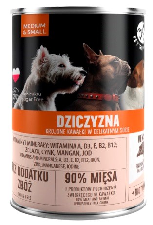 PTR mokra hrana za pse, GOVEDINA, brez žitaric in glutena, 400g