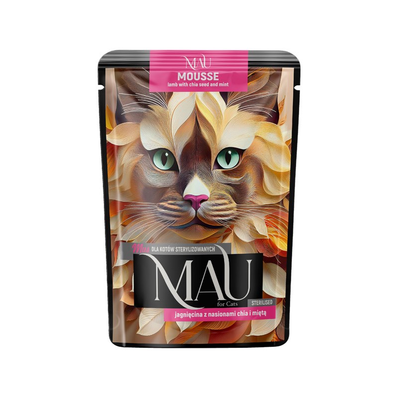 MAU Mousse mokra hrana za mačke, steriliziran lamb, 85 g