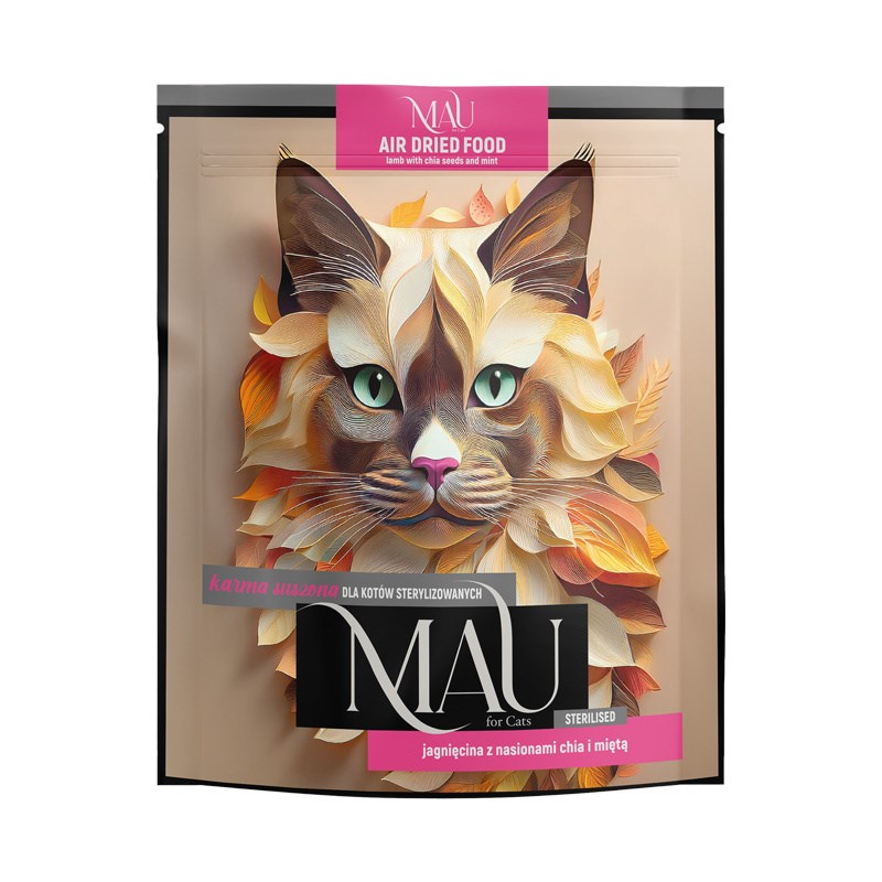 MAU Air dried Sterilised Lamb - suha hrana za sterilizirane mačke, 700g