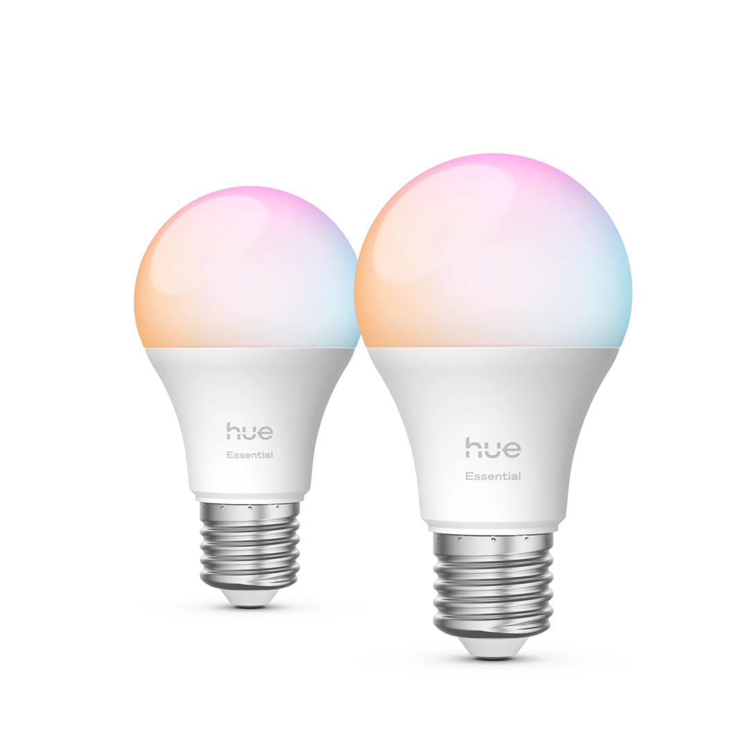 Pametna žarnica Philips Hue White and colour ambience Essential A60, E27, 806 lm, 8W, 2-kosa