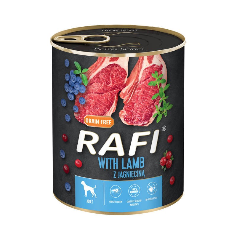 Mokra hrana za pse DOLINA NOTECI Rafi s puranom - 800g