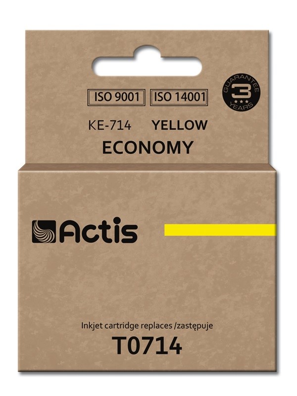 Actis KE-714 črnilo, nadomestilo za Epson T0714, T0894, T1004, rumeno, 13,5 ml