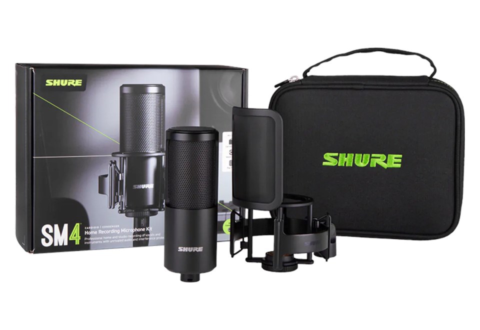 Shure SM4-K-KIT kondenzatorski mikrofon set, črn