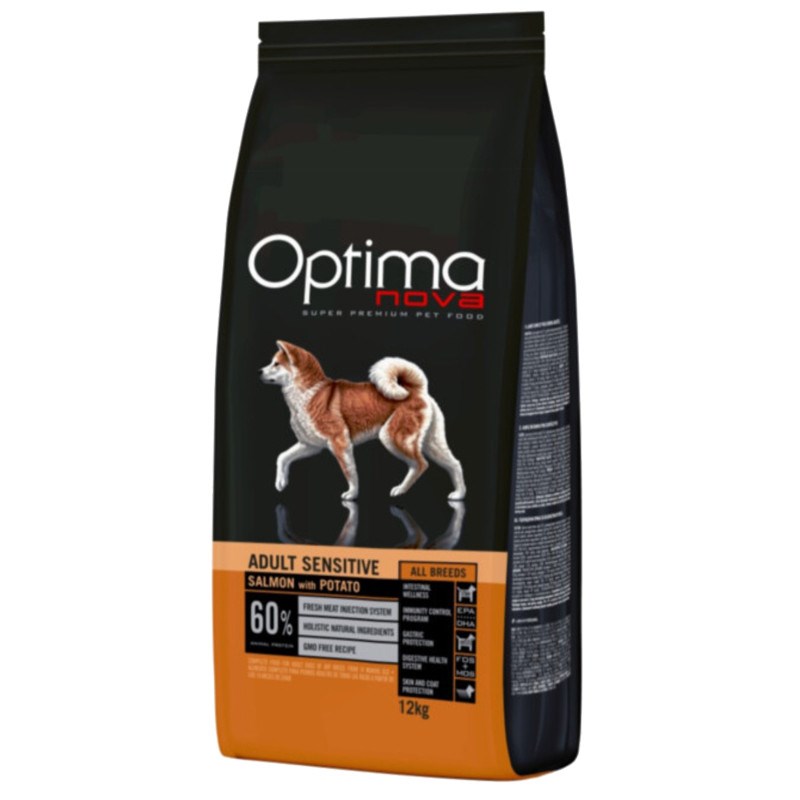 OPTIMANOVA Adult Sensitive Salmon & Potato - SUHA HRANA ZA PSE - 12kg