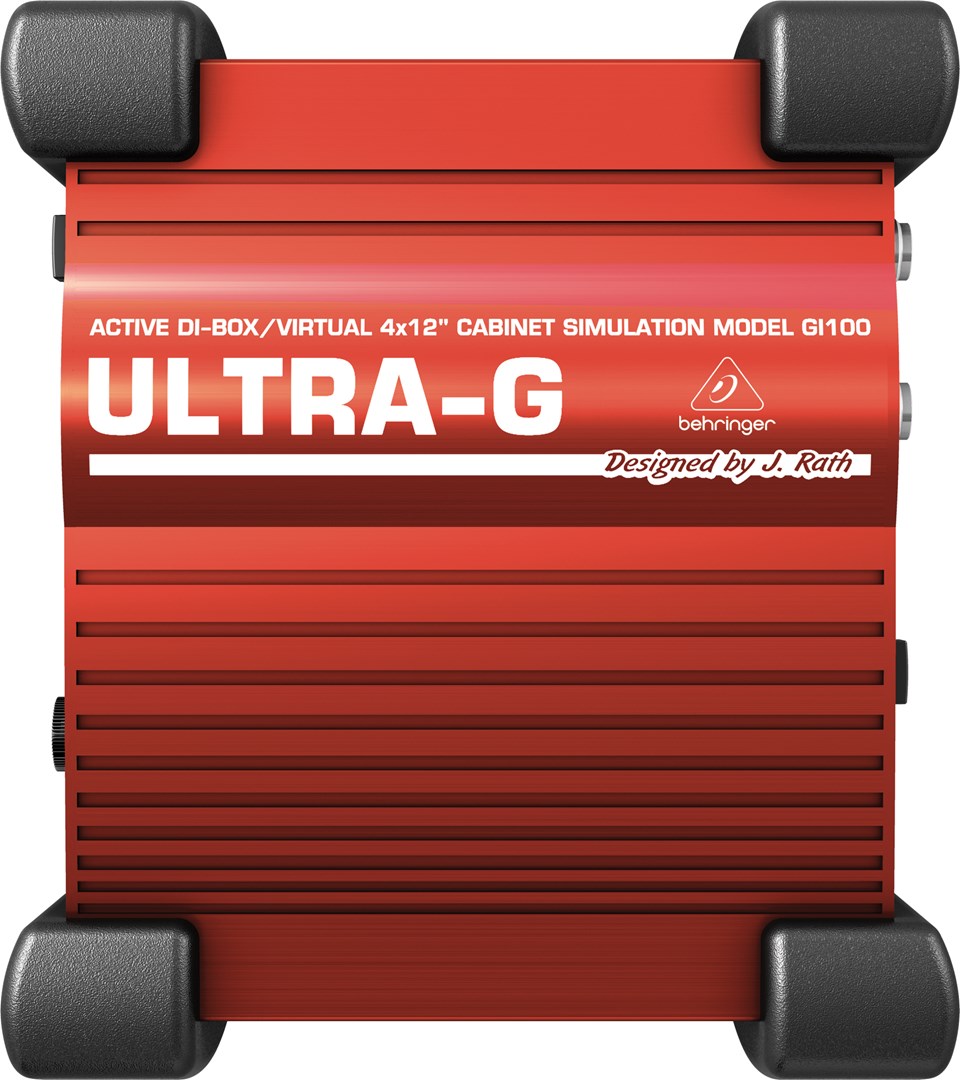 Behringer GI100 Direct Box, črna/rdeča