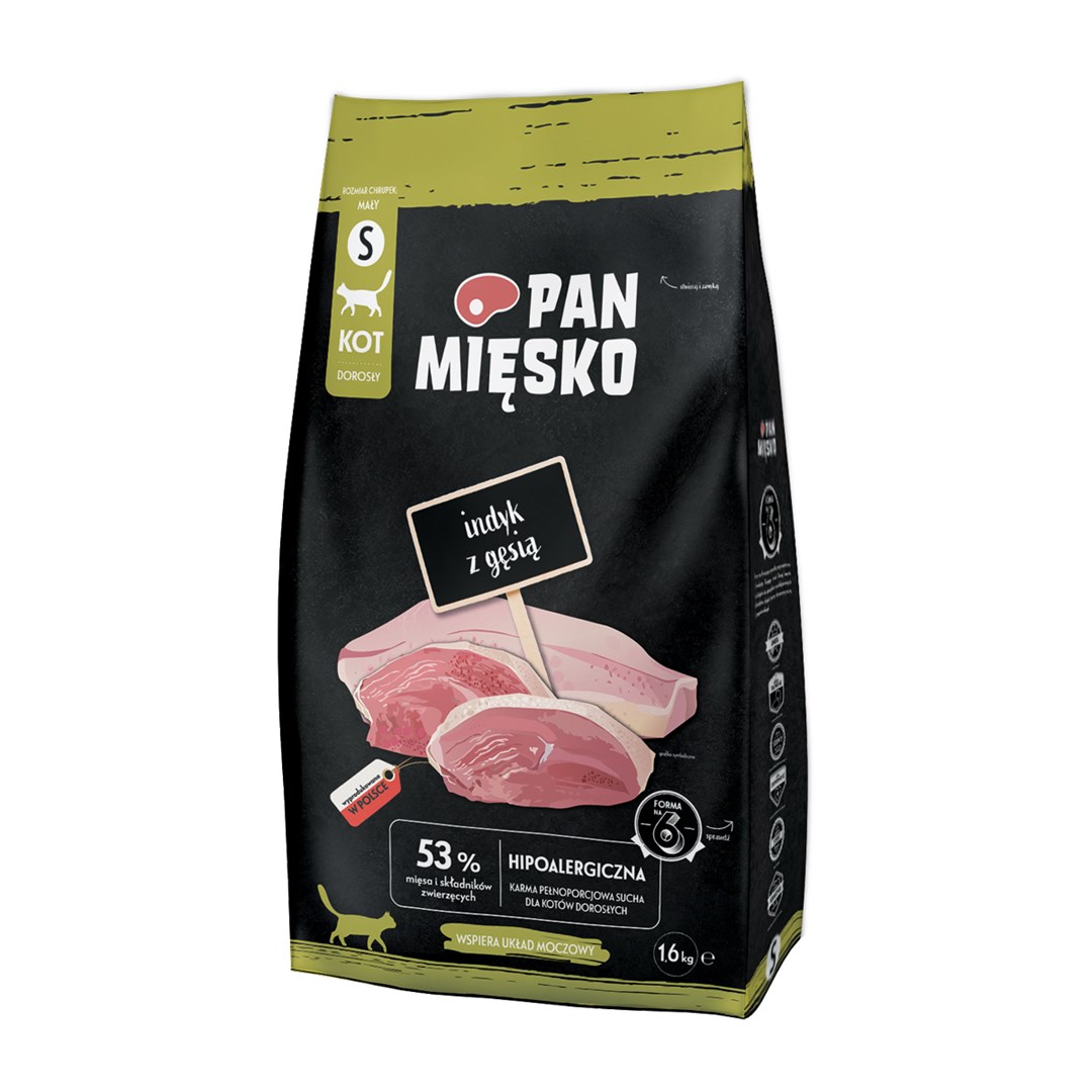 PMI MIĘSKO Purina Cat Chow Turkey with Goose 1,6 kg - suha hrana za mačke