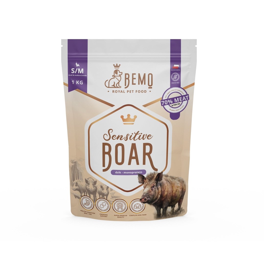 BME Sensitive Boar Small/Medium Mono - suha hrana za pse, 1 kg