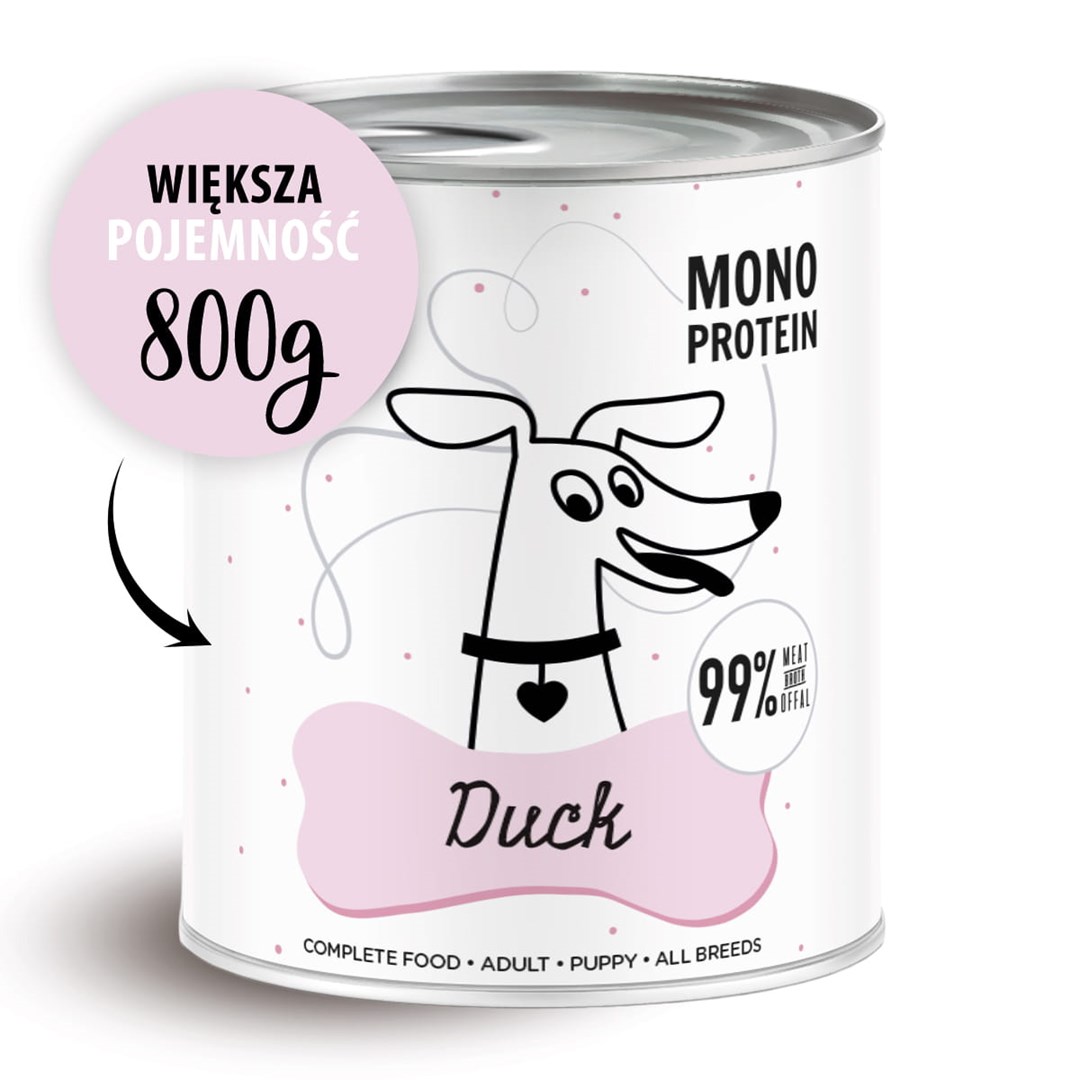 PAKA ZWIERZAKA Pepe Duck mokra hrana za pse, 800g