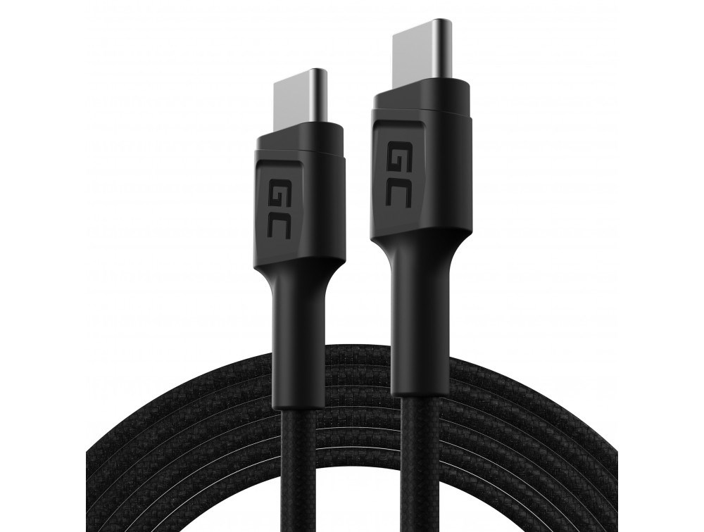 USB kabel Green Cell KABGC29, USB 2.0, 2m, USB C, črn