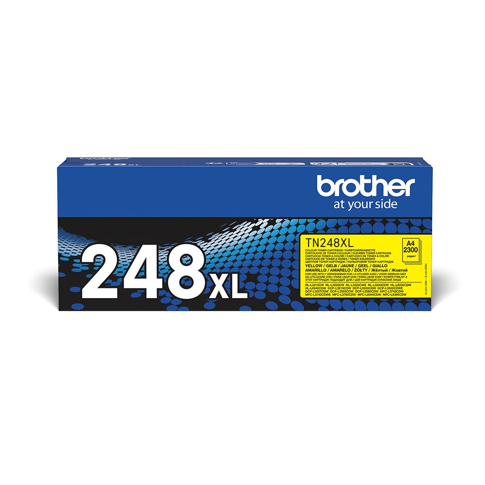Brother TN-248XLY toner, original, rumena, 2300 strani