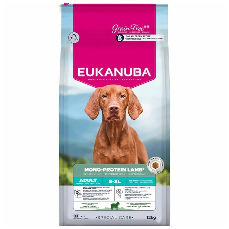 EUKANUBA Special Care Mono-Protein Adult Lamb Mono - pasja hrana - 12kg
