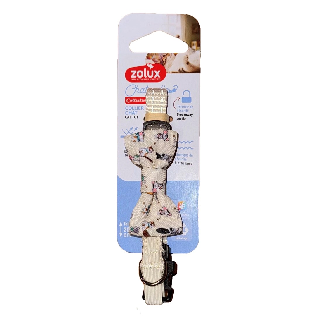 ZOLUX pasja ovratnica Chatouille, bež barva, 20 mm širine
