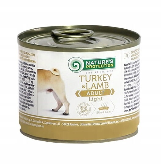 NATURE'S PROTECTION Adult Light Turkey & Lamb 200 g – mokra hrana za pse