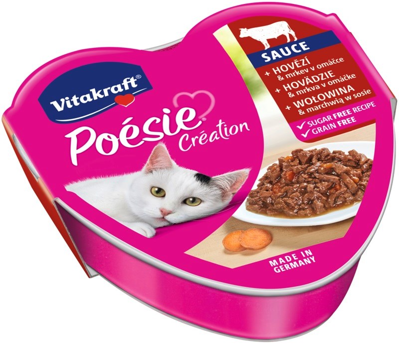 VITAKRAFT POESIE CREATION SOS govedina/korenje - mokra hrana za mačke, 85g