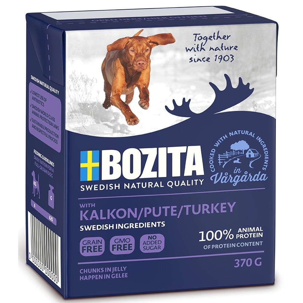 Pasja hrana Bozzita, piščanec v želodčku, mokra hrana, 370g