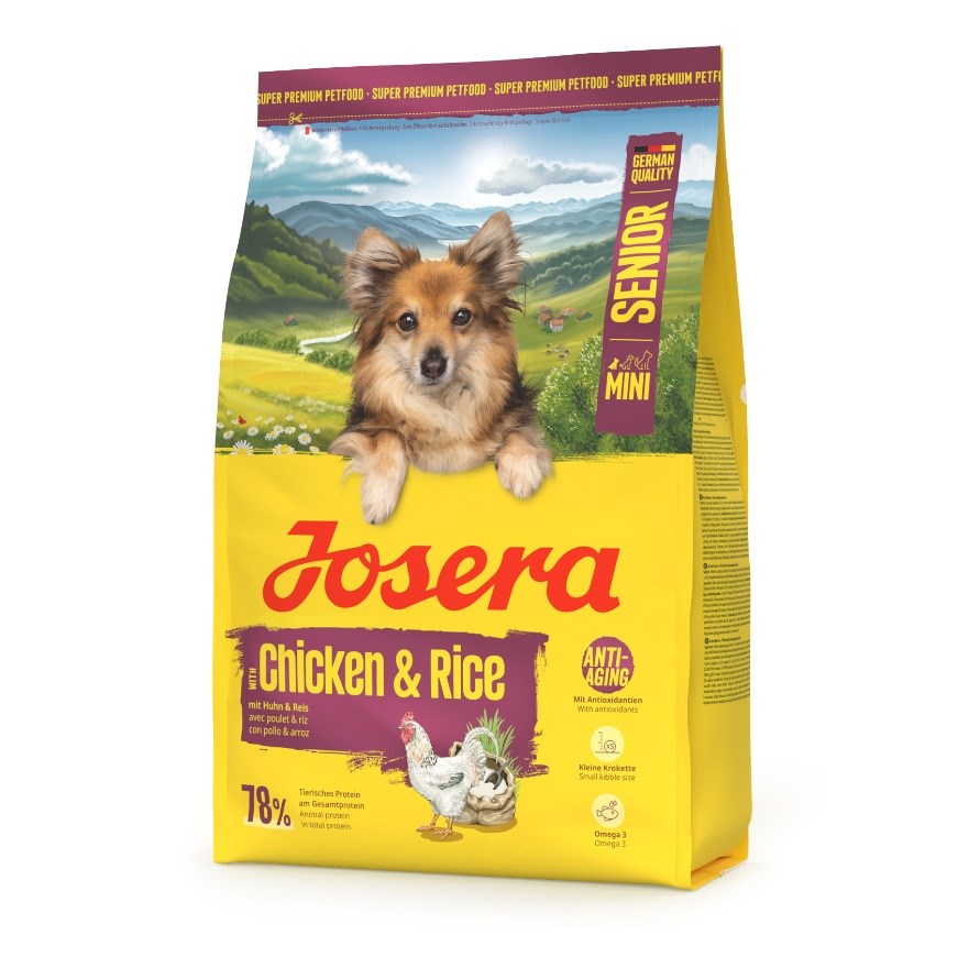 JOSERA Mini Senior Chicken & Rice suha hrana za pse, 3kg
