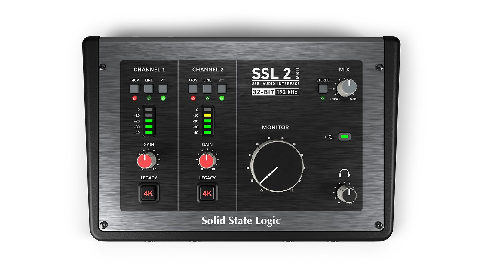 Solid State Logic SSL2 MKII USB-C avdio vmesnik 2x2, črn