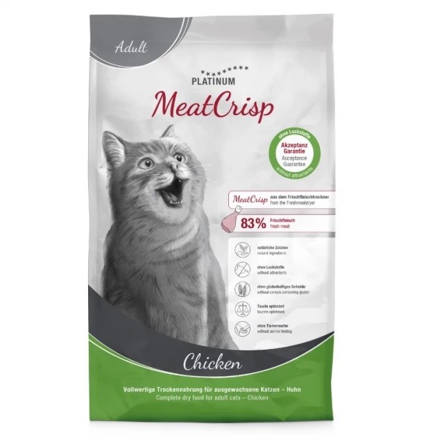 PLATINUM Suha hrana za mačke MeatCrisp Adult Chicken, 1,5kg