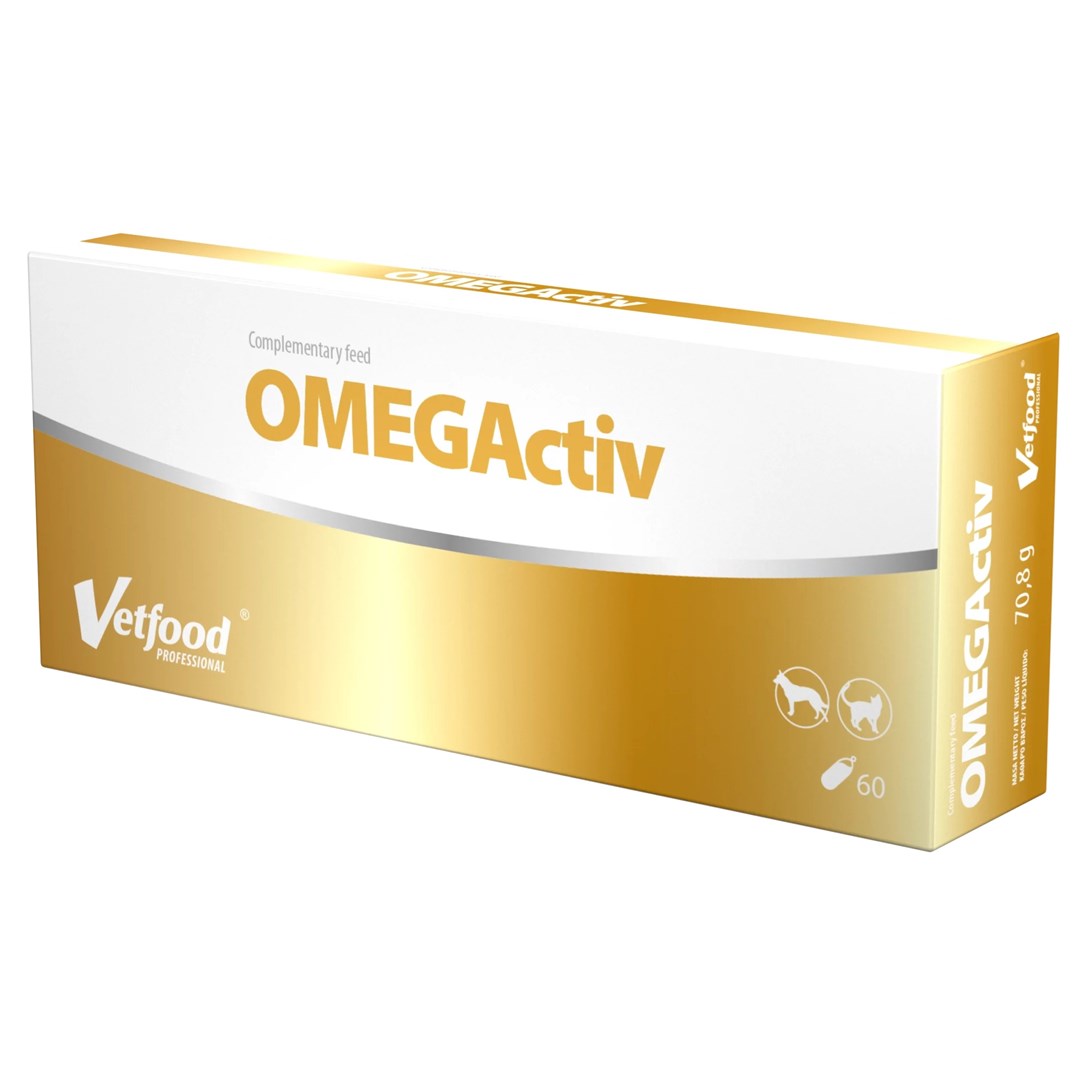 VETFOOD Omega Activ - 60 tablet za pse in mačke za podporo srcu, živčnemu sistemu in vidu