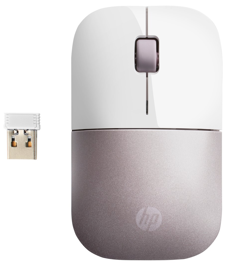 HP Z3700 miška, brezžična, bela/roza
