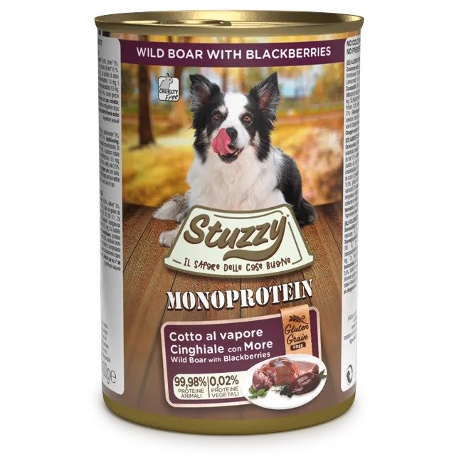 STUZZY Monoproteinska divjačina - mokra pasja hrana - 400 g