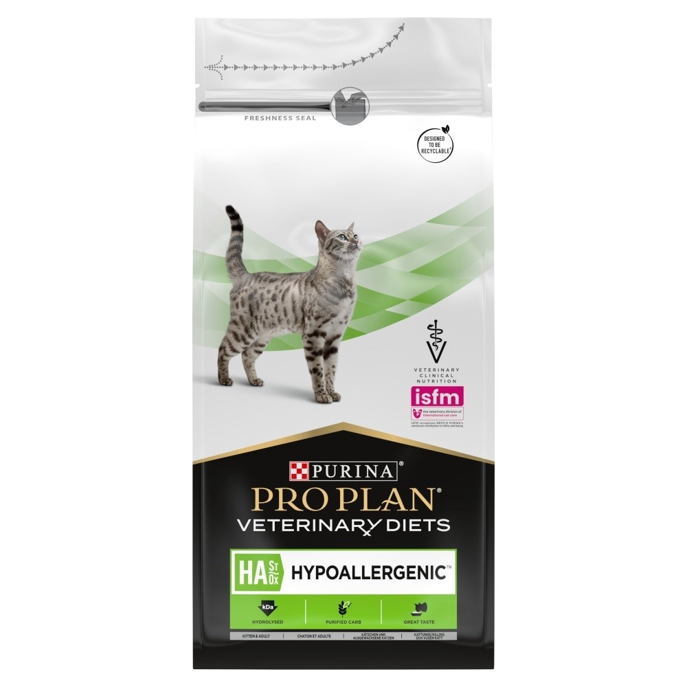 PURINA Pro Plan Veterinary Diets Feline HA St/Ox Hypoallergenic - Suha hrana za mačke - 1,3 kg