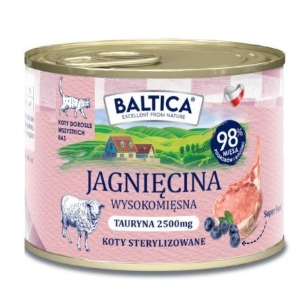 BALTICA Smaki regionów mokra hrana za mačke, jagnjetina, 185g