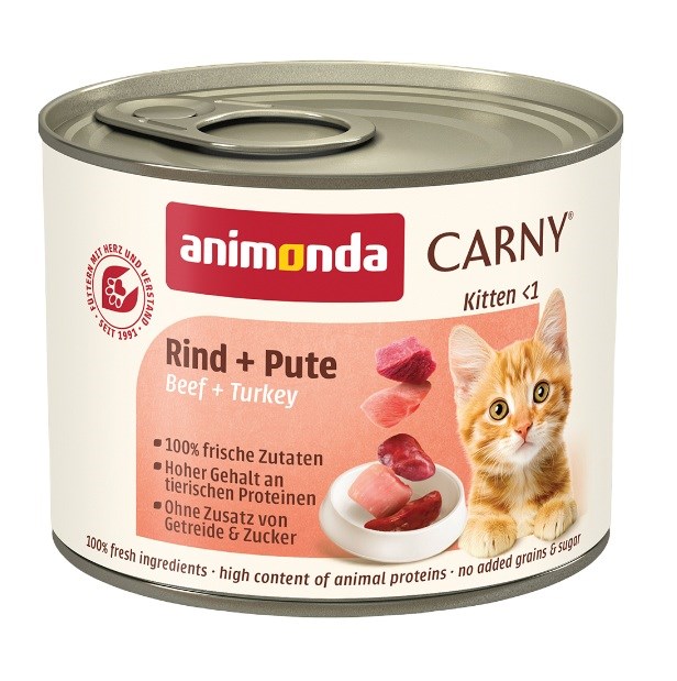 ANIMONDA Carny Kitten govedina s puranom - mokra hrana za mačke - 200g